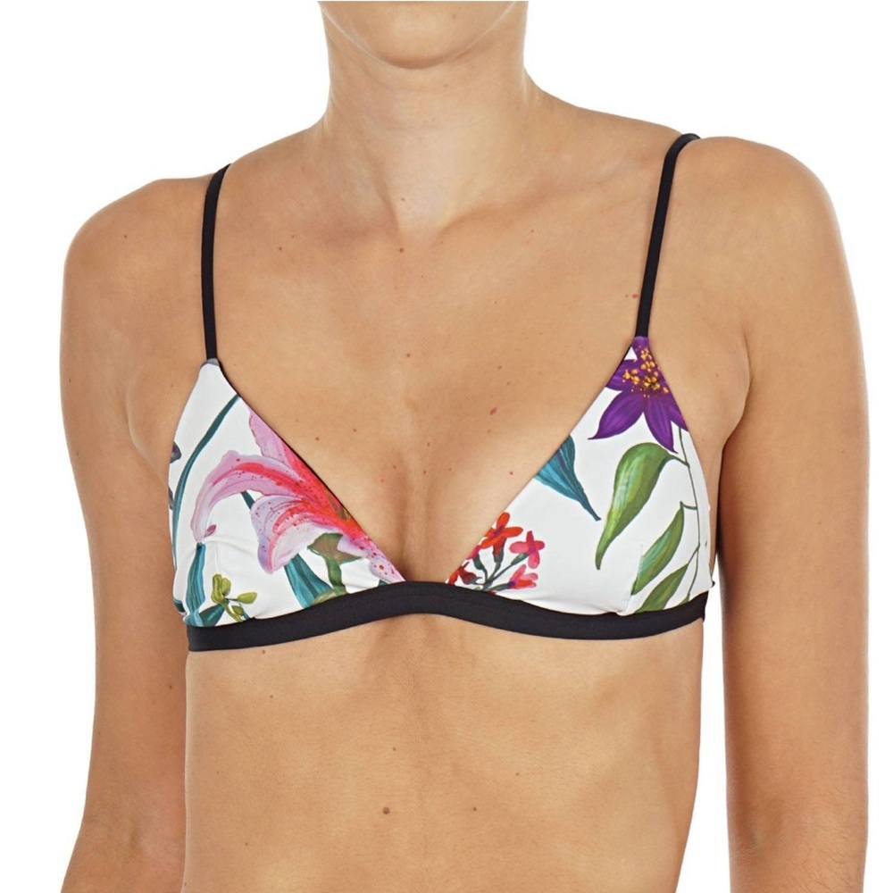 NWT MC2 Saint barth brooke tropical vibes bikini top size medium